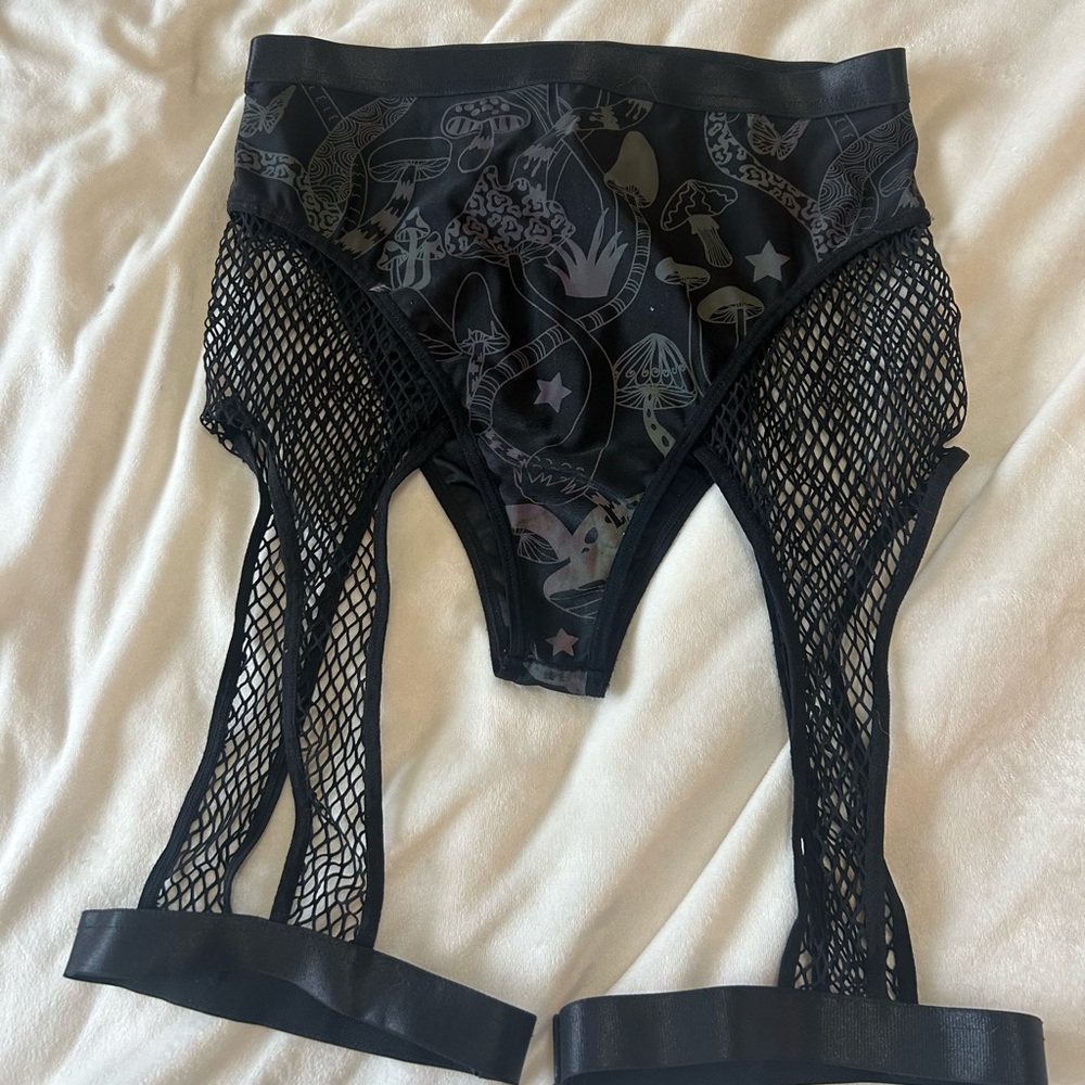 Rave Mushroom Holographic Bottoms